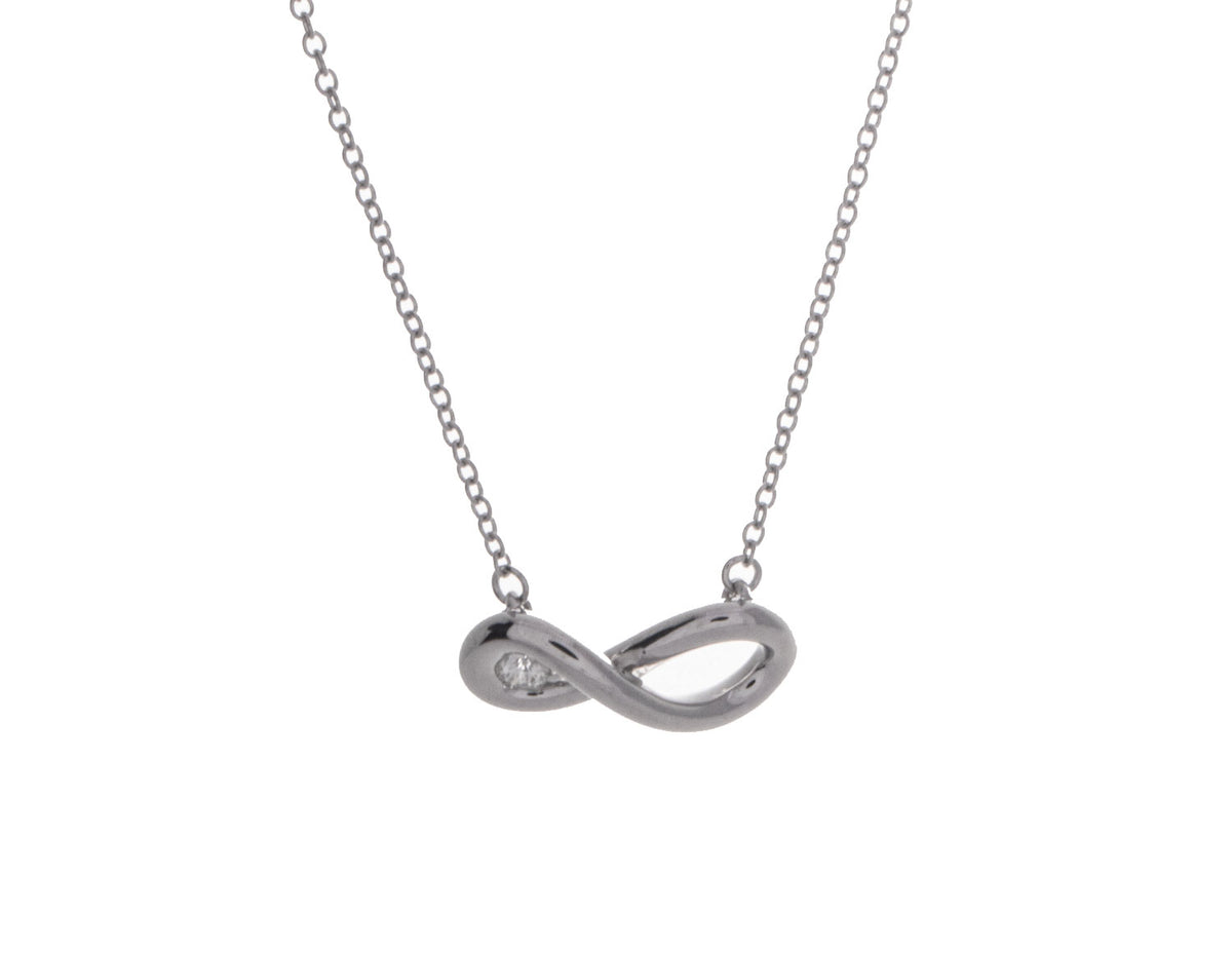 .04ct. Kessler 81 Diamond Infinity Pendant in Sterling Silver