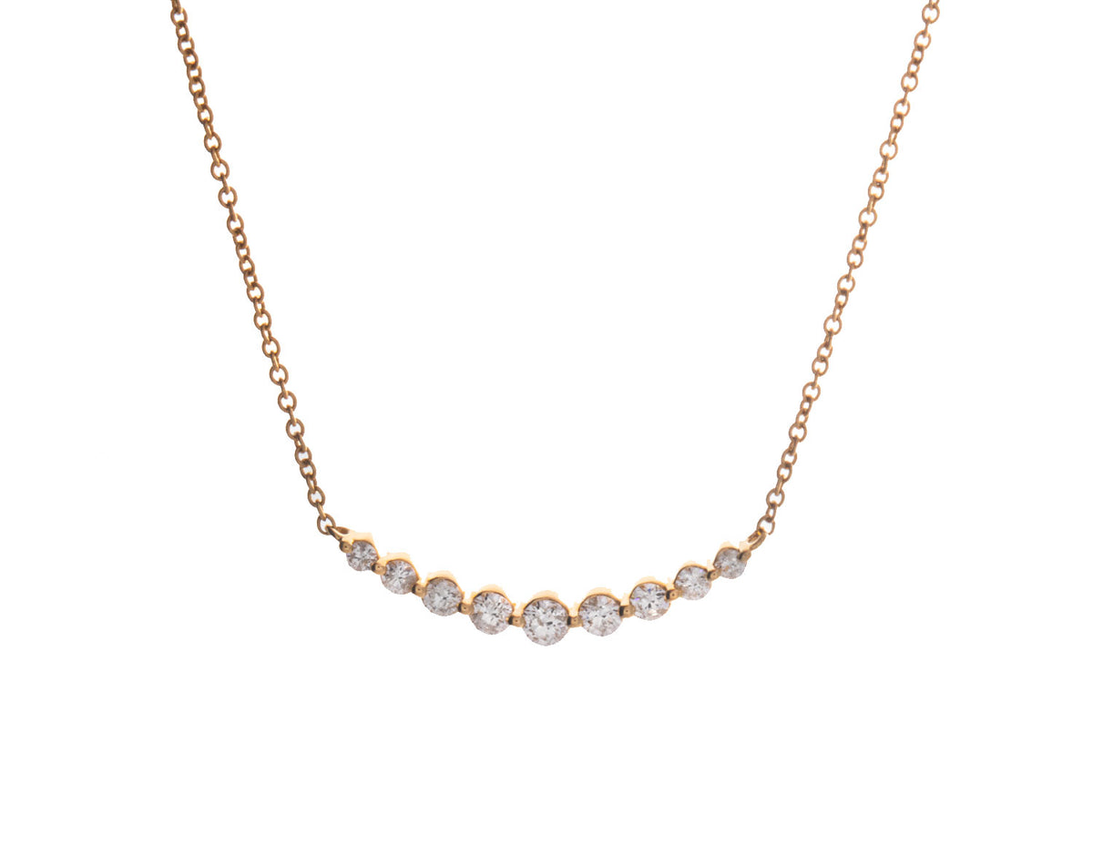 1/4ct. t.w. Diamond Graduated Bar Pendant in 14K Yellow Gold