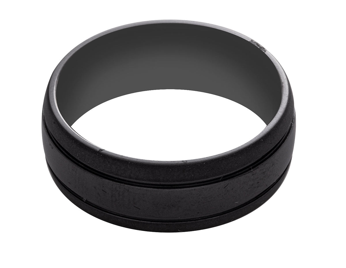 8mm Black Zirconium Wedding Ring