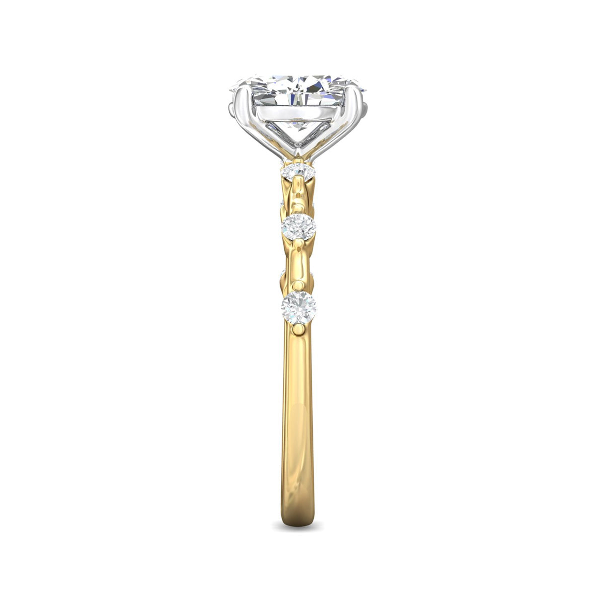 1/5ct. t.w. Diamond Engagement Ring in 14K White and Yellow Gold