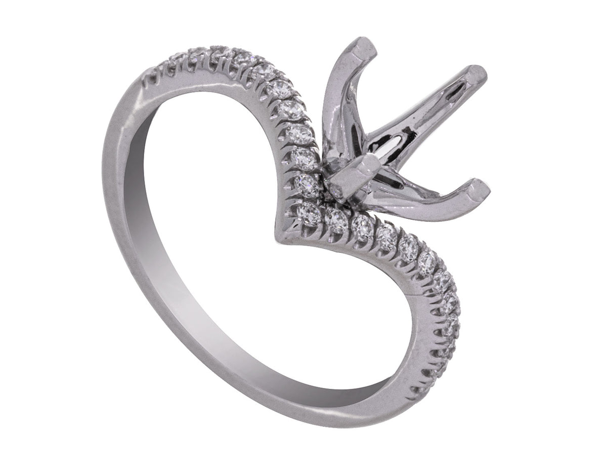 1/2ct. t.w. Diamond Engagement Ring in 14K White Gold