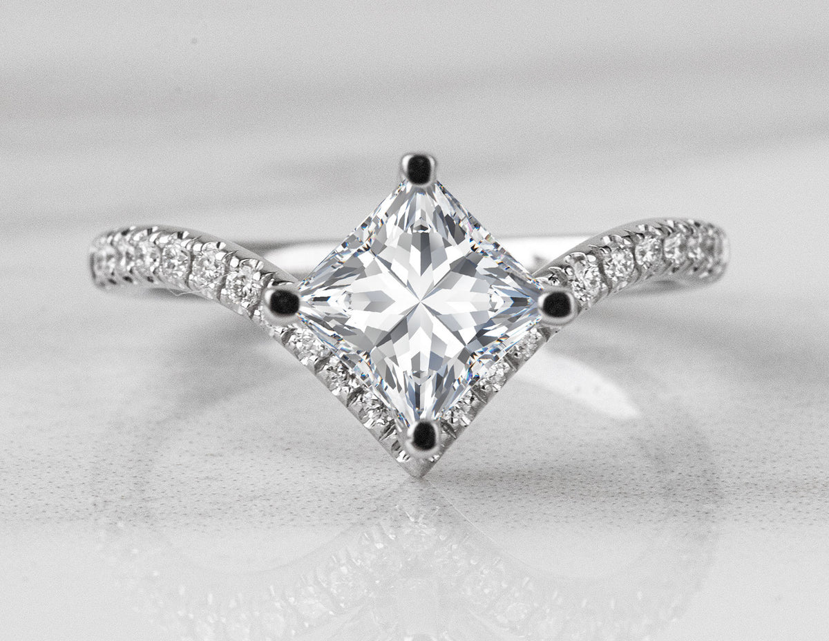 1/2ct. t.w. Diamond Engagement Ring in 14K White Gold
