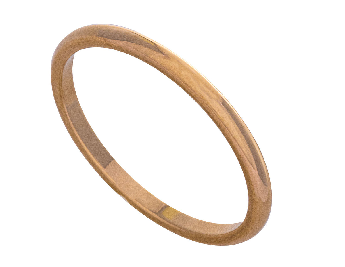 Plain Wedding Band in 14K Yellow Gold