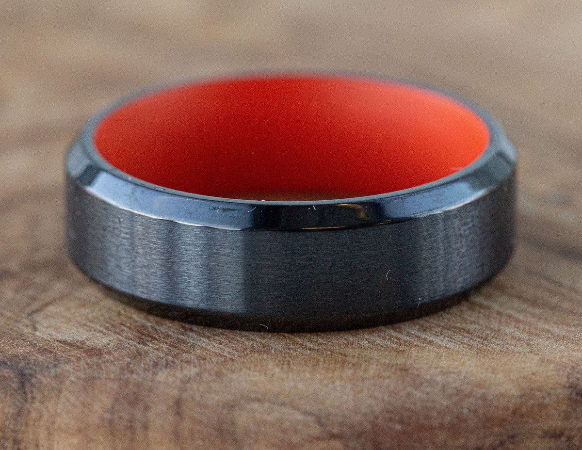 7mm Black Zirconium Men's Wedding Ring
