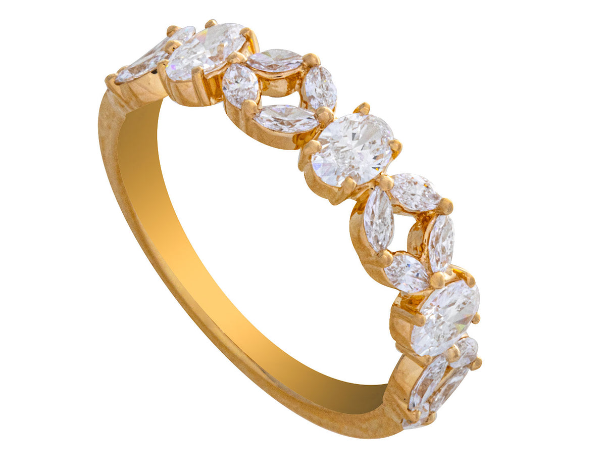 9/10ct. t.w. Diamond Fashion Ring in 14K Yellow Gold