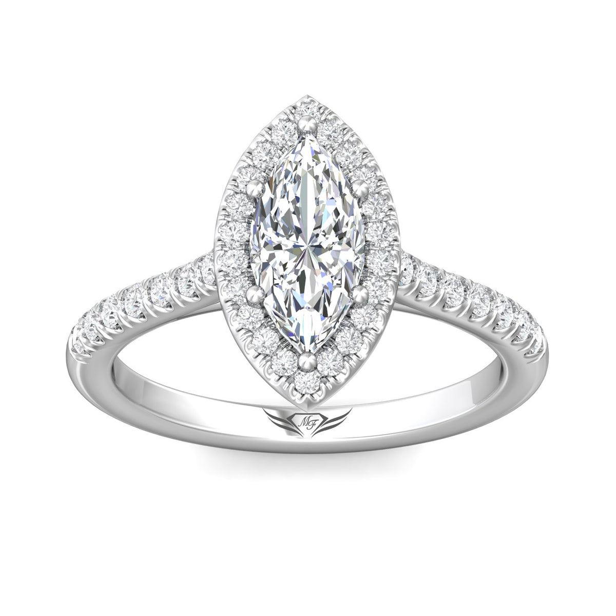 2/5ct. t.w. Diamond Engagement Ring in 14K White Gold