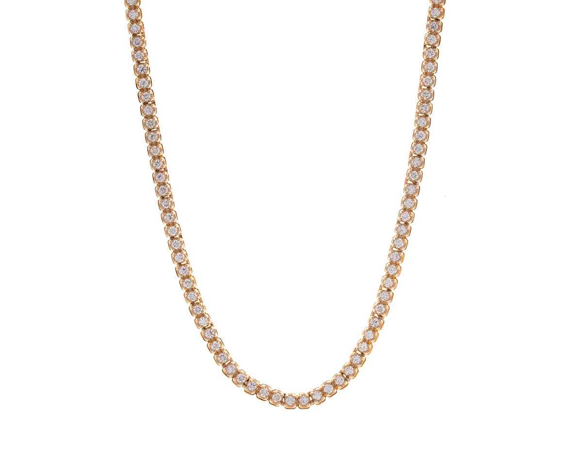 1 5/8ct. t.w. Halfway Diamond Necklace in 14K Yellow Gold