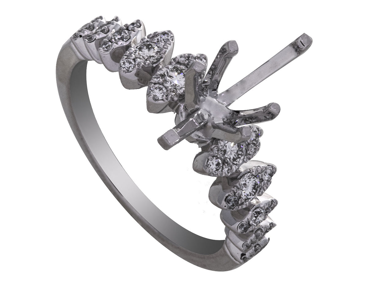 1/3ct. t.w. Diamond Engagement Ring in 14K White Gold
