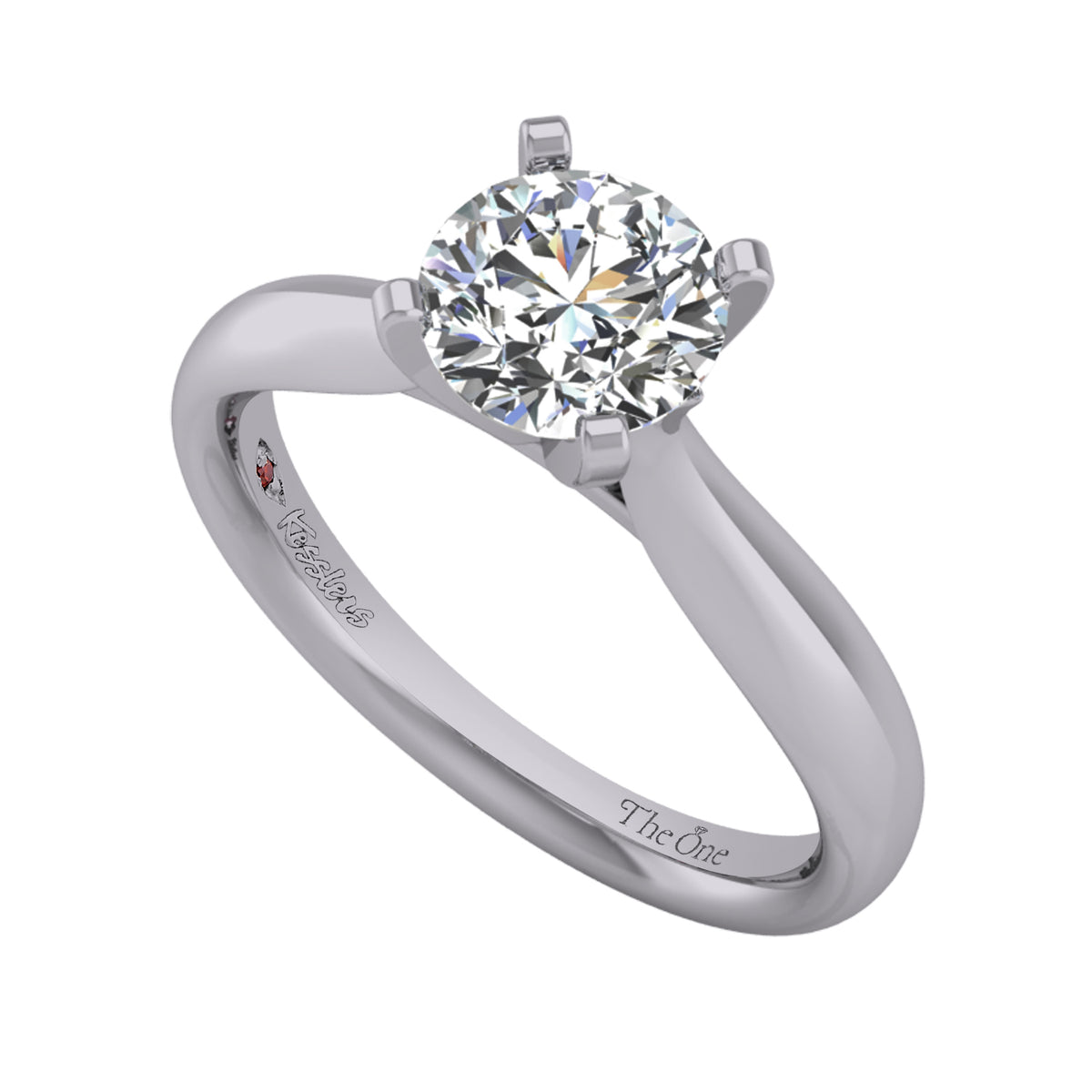 3mm. Wedding Ring in 14K White Gold