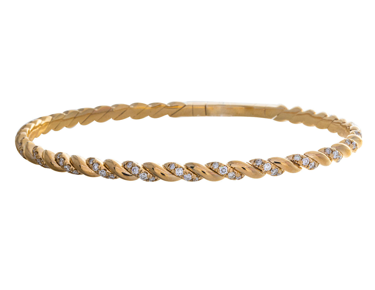 3/4ct. t.w. Diamond Flexie Bracelet in 14K Yellow Gold