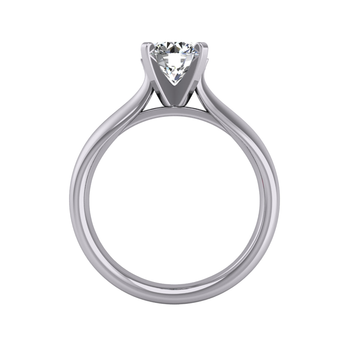 3mm. Wedding Ring in 14K White Gold