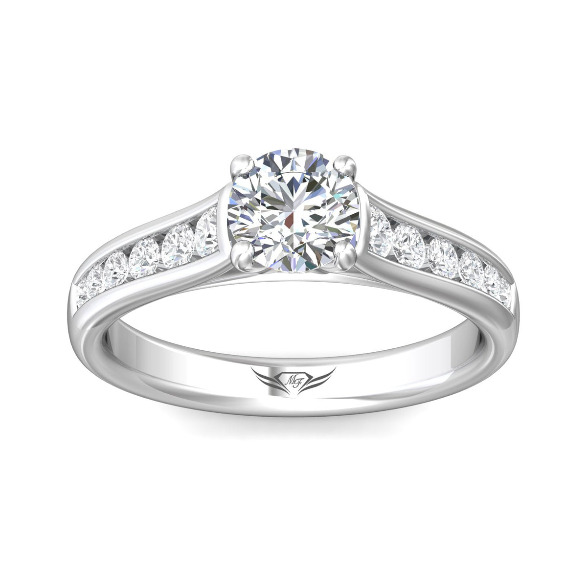 1/3ct. t.w. Diamond Engagement Ring in 14K White Gold