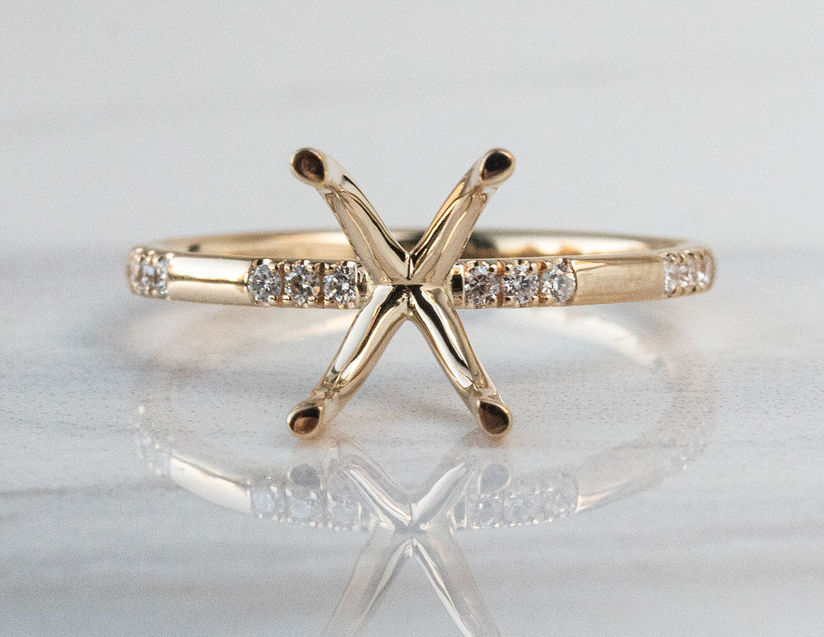 1/10ct. t.w. Diamond Engagement Ring in 14K Yellow Gold