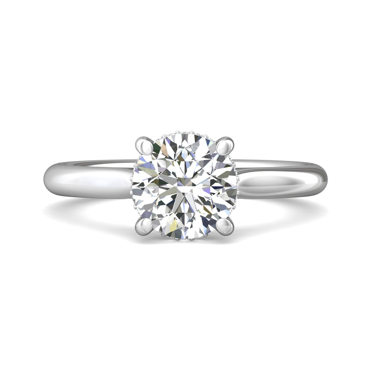 1/14ct. t.w. Diamond Engagement Ring in 14K White Gold