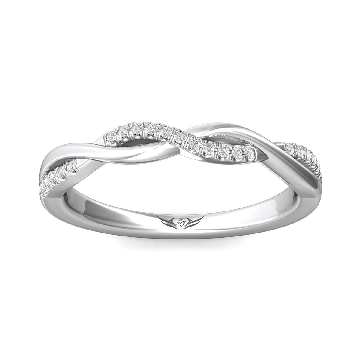 1/10ct. t.w. Diamond Wedding Ring in 14K White Gold