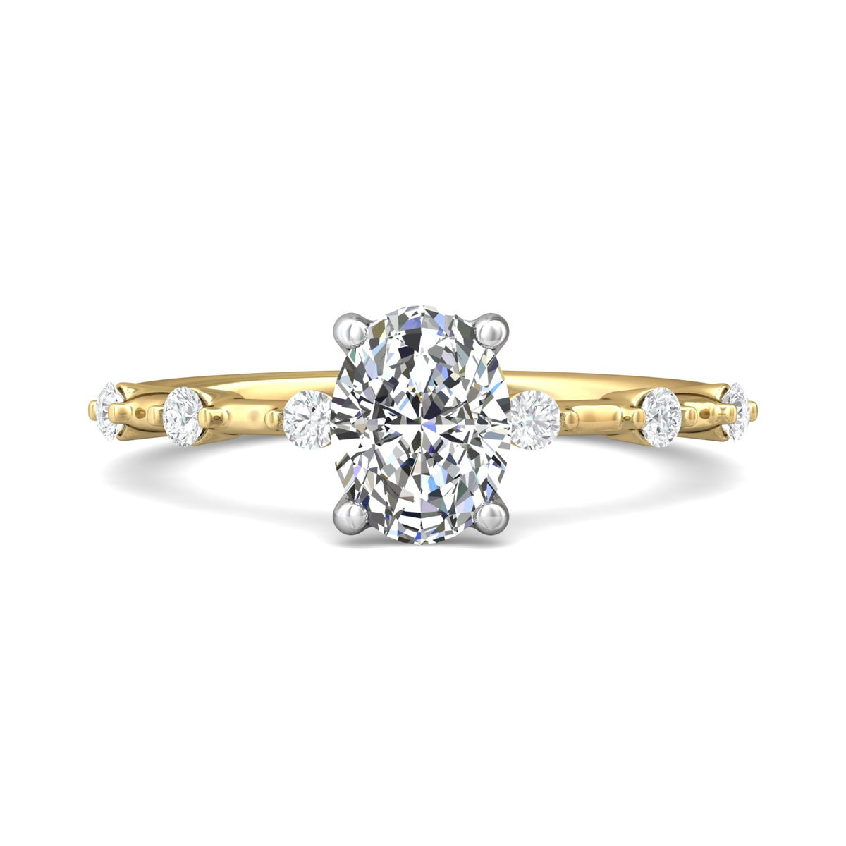 1/5ct. t.w. Diamond Engagement Ring in 14K White and Yellow Gold
