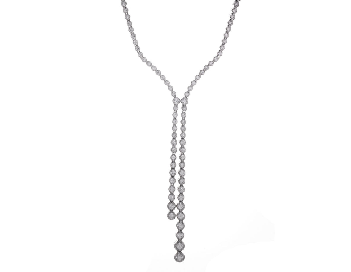 3ct. t.w. Diamond Necklace in 14K White Gold