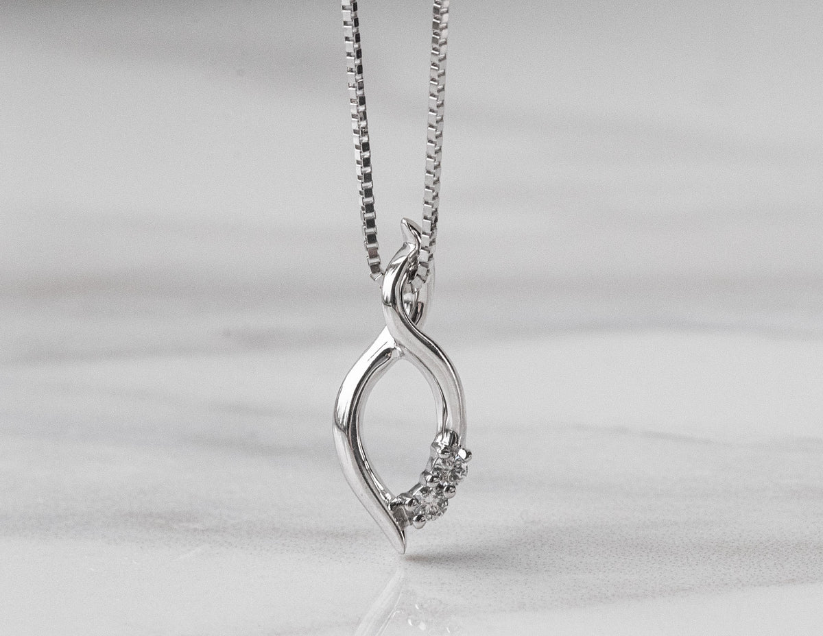 .05ct. t.w. Diamond Pendant in 10K White Gold