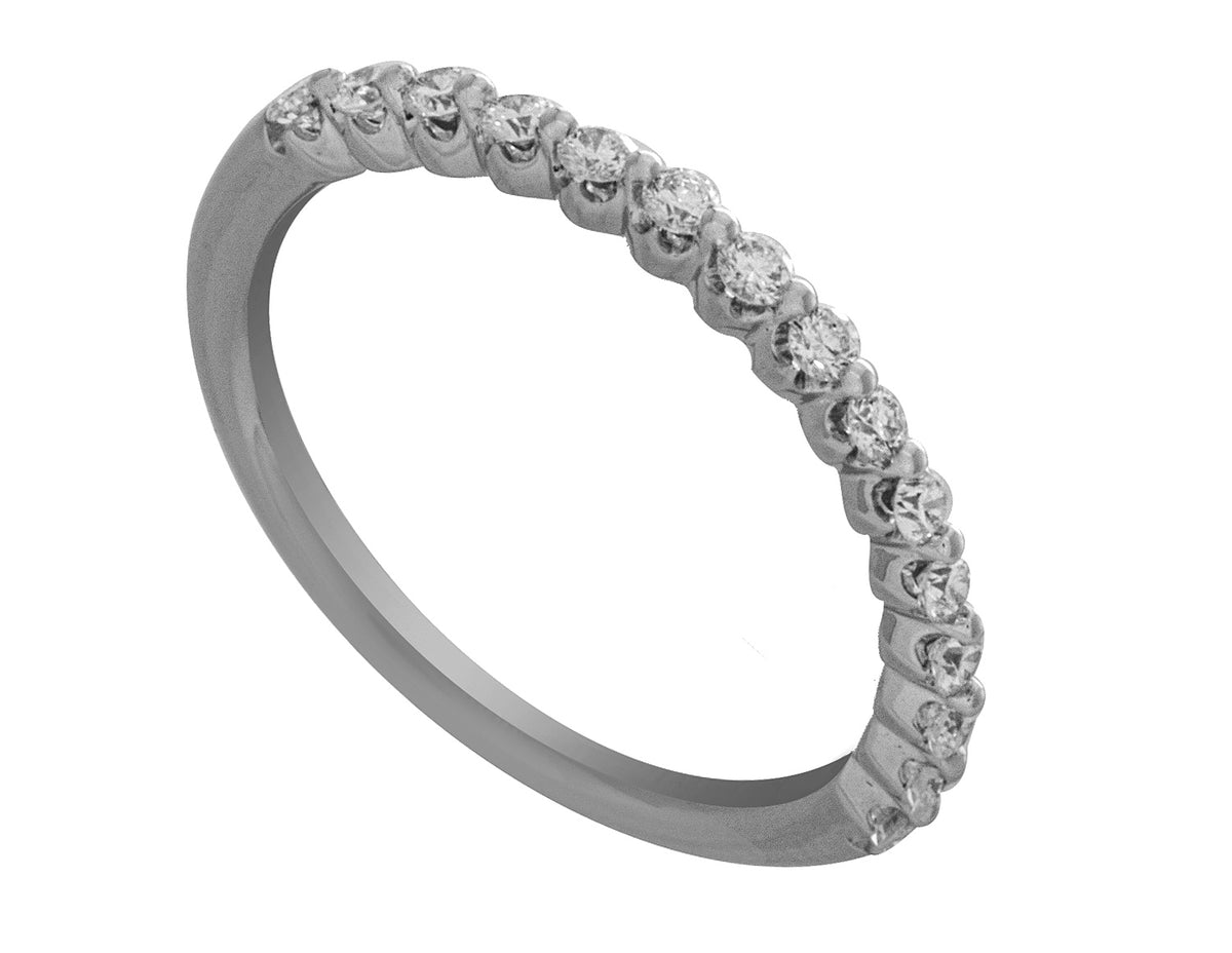 1/3ct. t.w. Newborn Lab Created Diamond Anniversary Ring in 14K White Gold