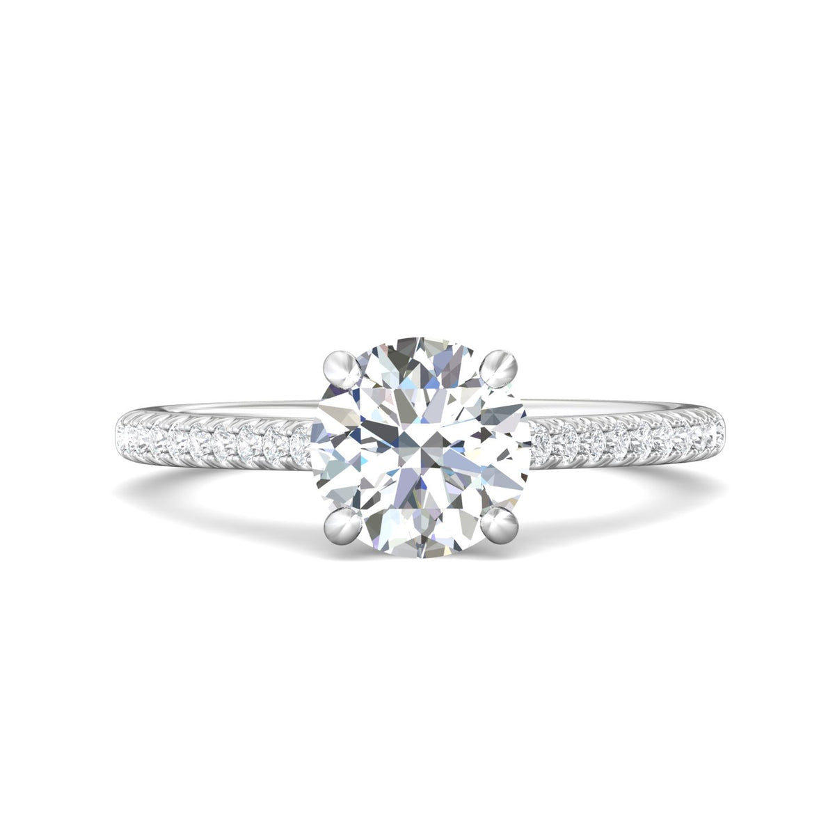 1/5ct. t.w. Diamond Engagement Ring in 14K White Gold