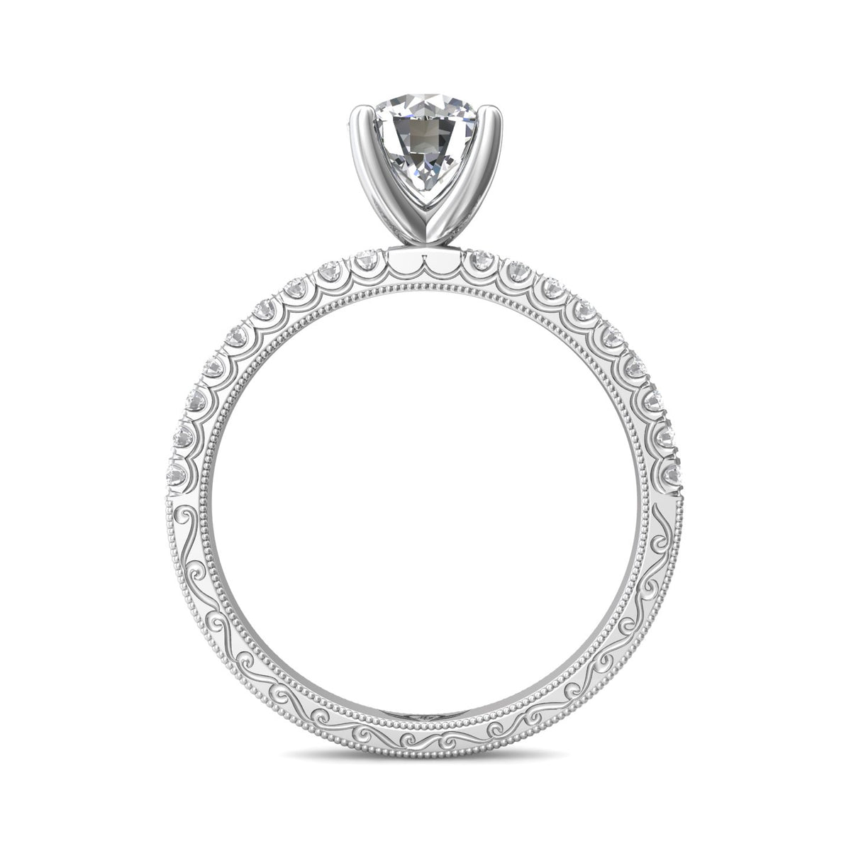 1/5ct. t.w. Diamond Engagement Ring in 14K White Gold