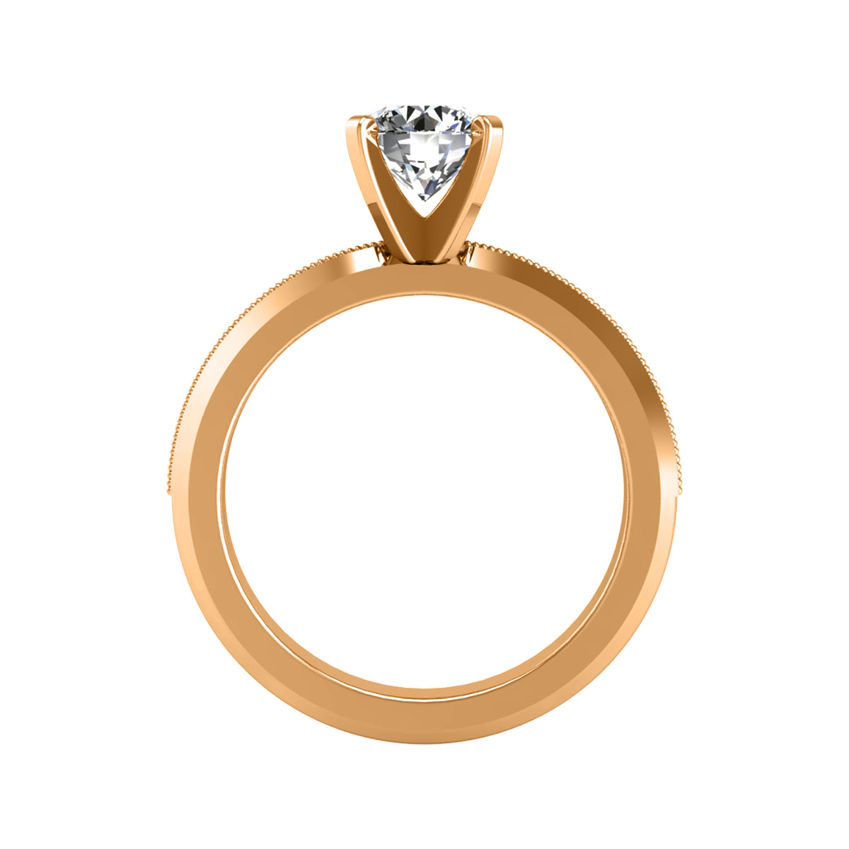 2.5mm Solitaire Engagement Ring in 14K Yellow Gold