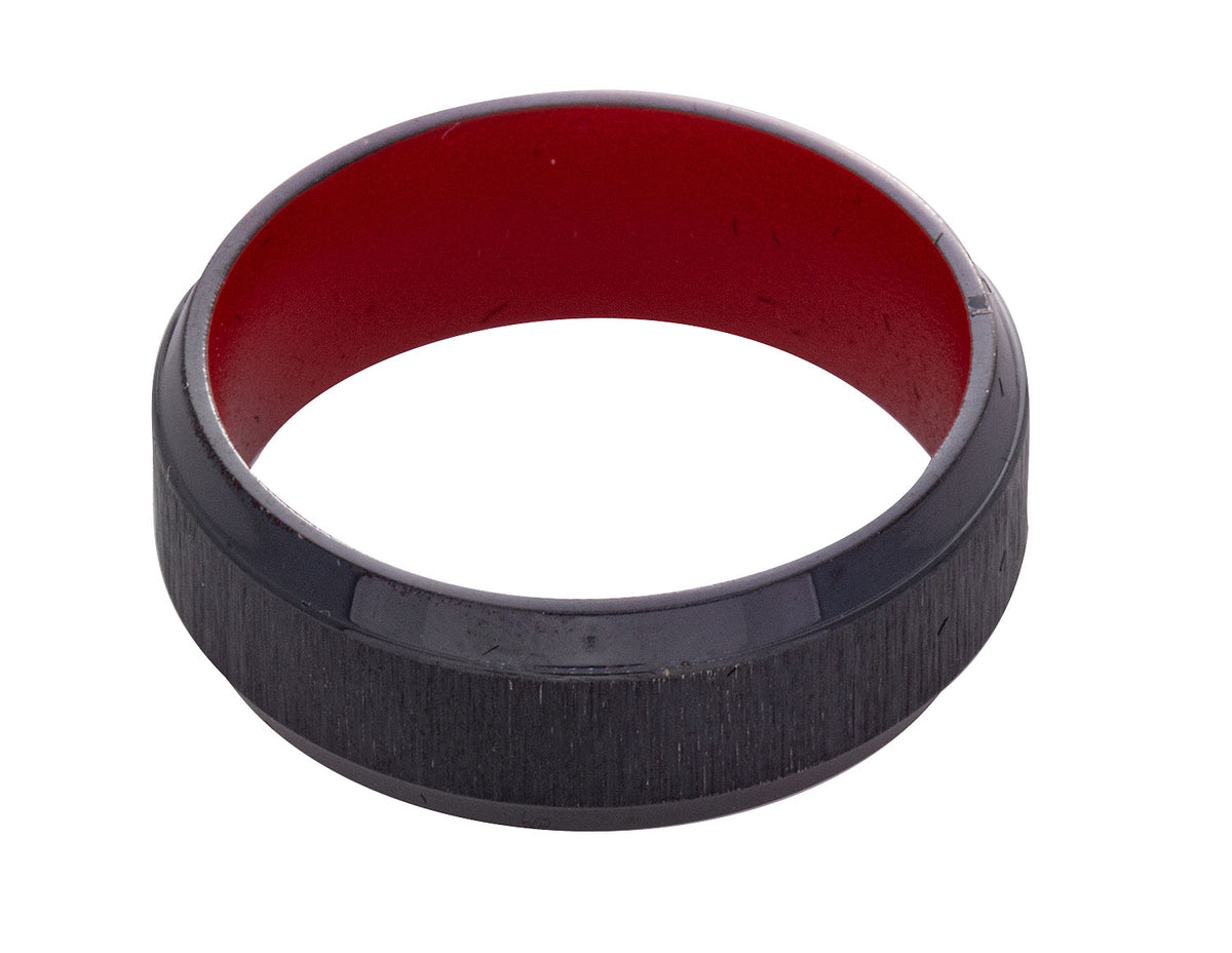 8mm Black Zirconium Men's Wedding Ring