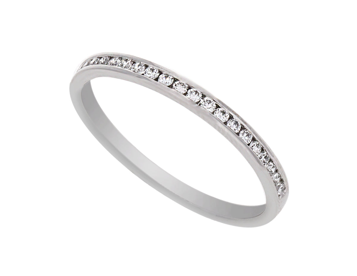 1/7ct. t.w. Round Diamond Anniversary Ring in 14K White Gold