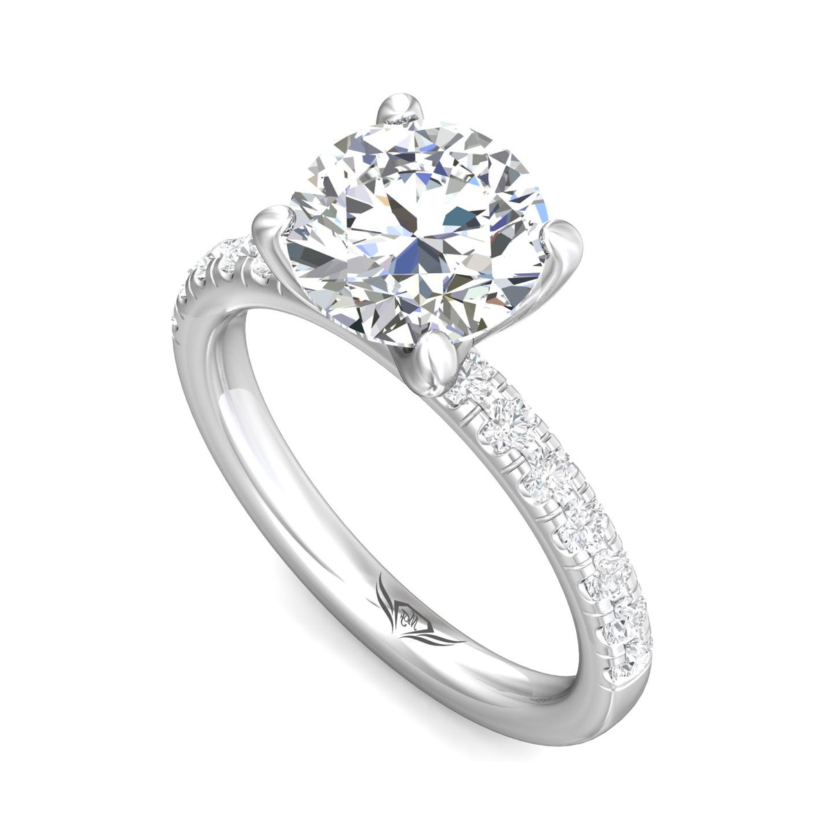1/2ct. t.w. Diamond Engagement Ring in 14K White Gold