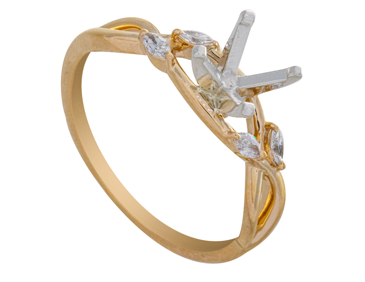 1/6ct. t.w. Diamond Engagement Ring in 14K Yellow Gold