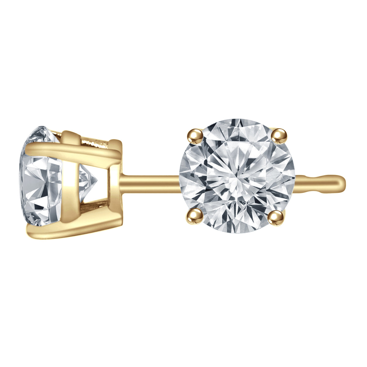 1ct. t.w. Diamond Stud Earrings in 14K Yellow Gold