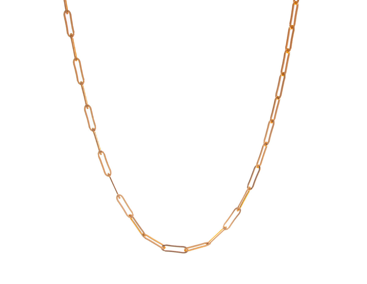 18" Paperclip Chain in Vermeil