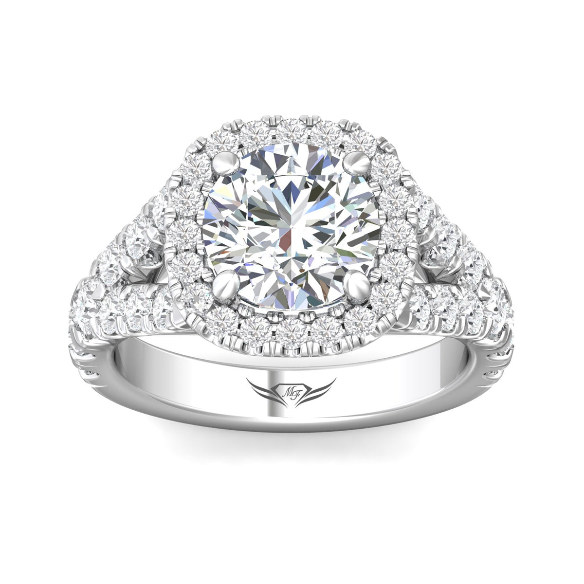 1 1/5ct. t.w. Diamond Engagement Ring in 14K White Gold
