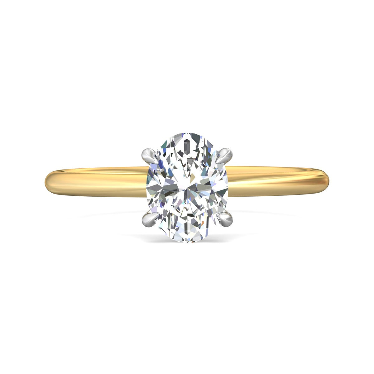 .05ct. t.w. Diamond Engagement Ring in 14K Yellow and White Gold