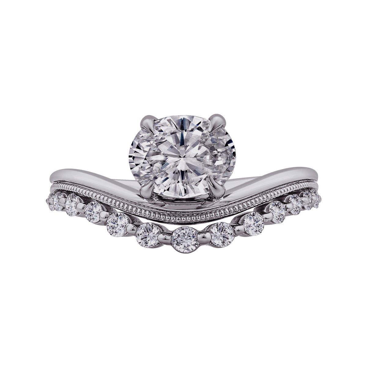 1/4ct. t.w. Round Cut Diamond Engagement Ring in 14K White Gold