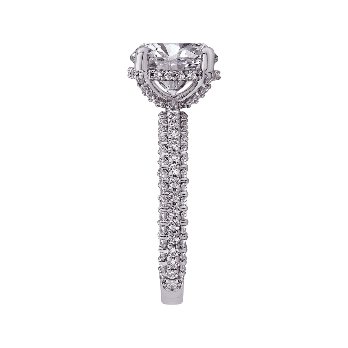 7/8ct. t.w. Diamond Engagement Ring in 14K White Gold
