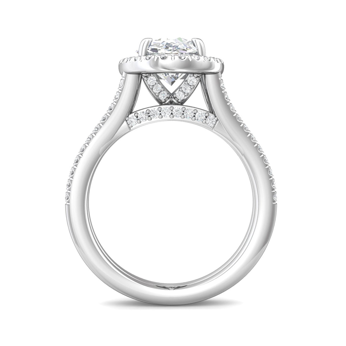 5/8ct. t.w. Diamond Engagement Ring in 14K White Gold