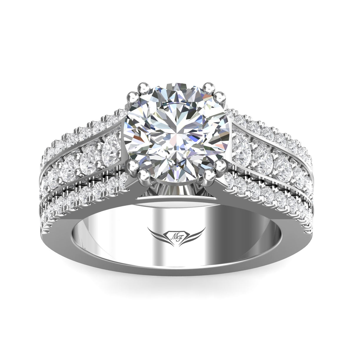 .04ct. t.w. Diamond Engagement Ring in 14K White Gold