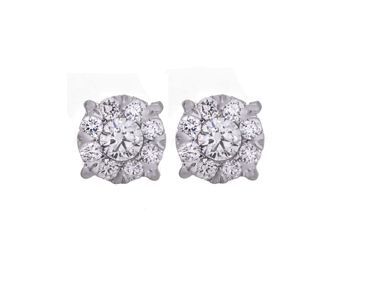 1/3ct. t.w. Diamond Lovebright Earrings in 10K White Gold