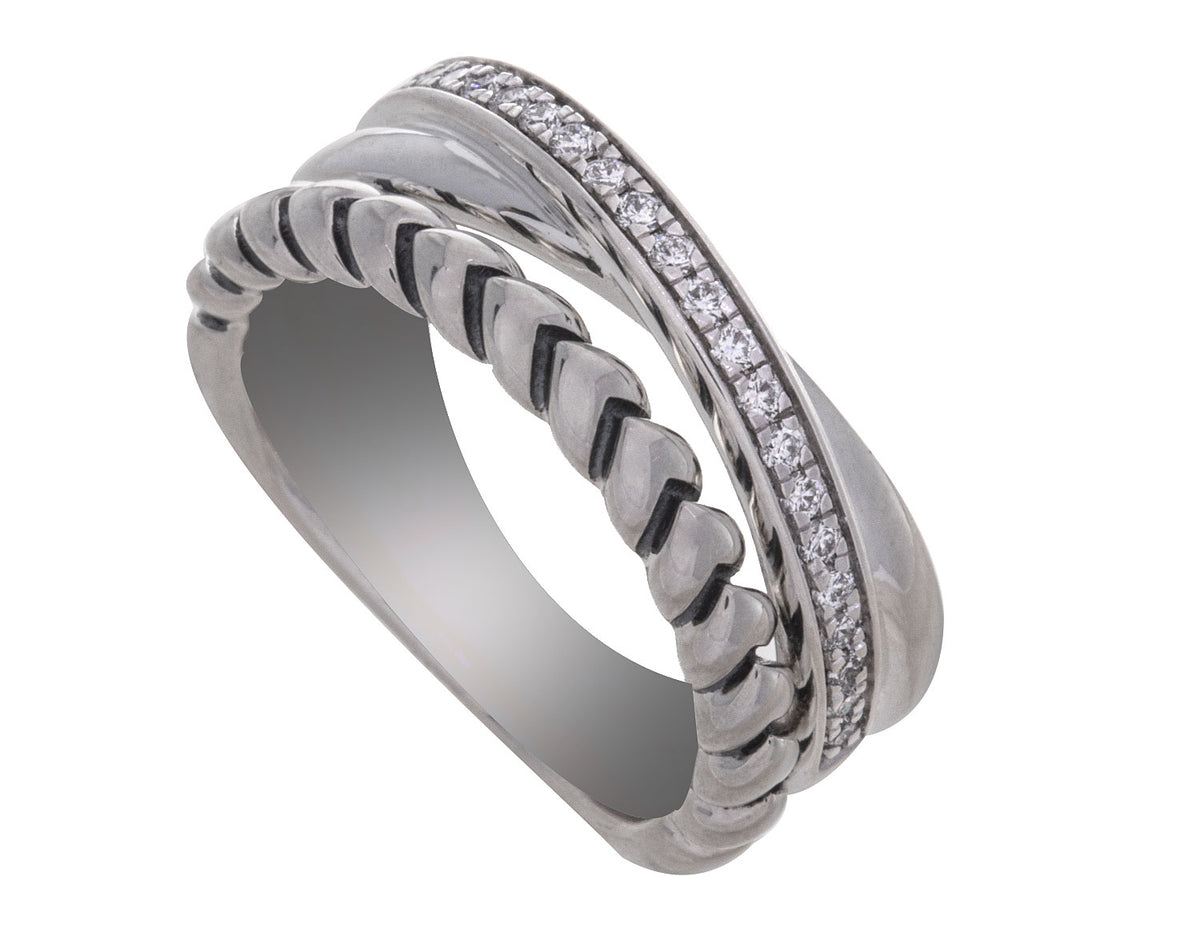 1/5ct. t.w. Diamond Fashion Ring in Sterling Silver