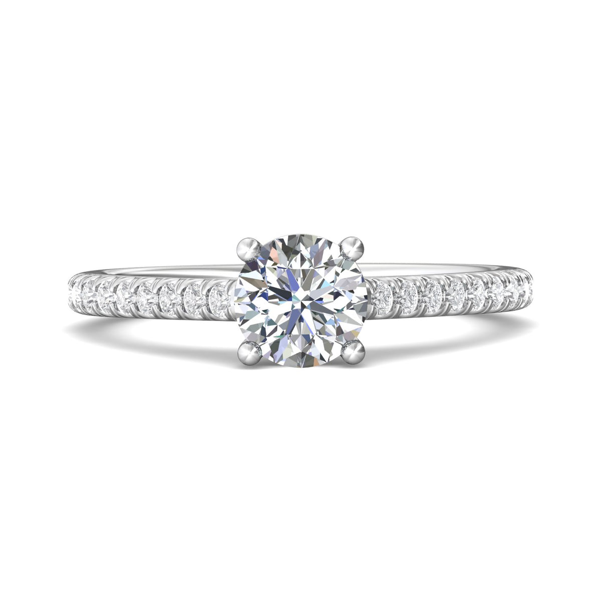 1/3ct. t.w. Diamond Engagement Ring in 14K White Gold