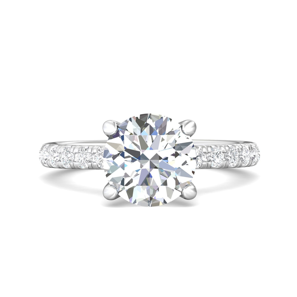 1/2ct. t.w. Diamond Engagement Ring in 14K White Gold
