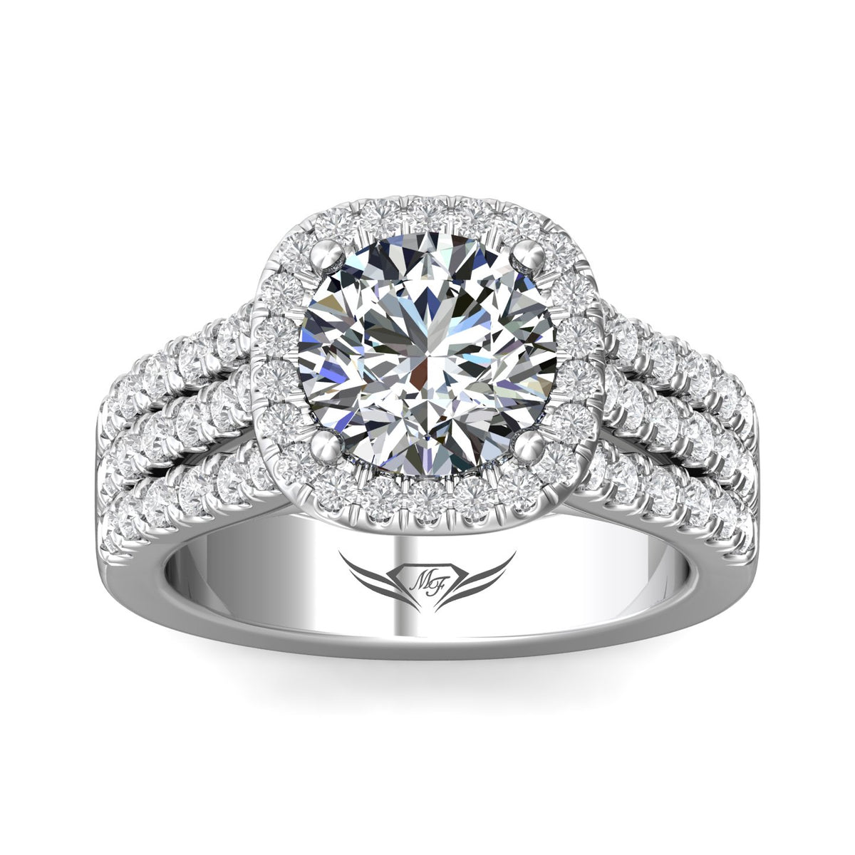 1ct. t.w. Diamond Engagement Ring in 14K White Gold