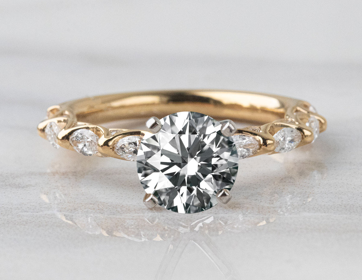 1/2ct. t.w. Kessler 81 Diamond Engagement Ring in 18K Yellow Gold