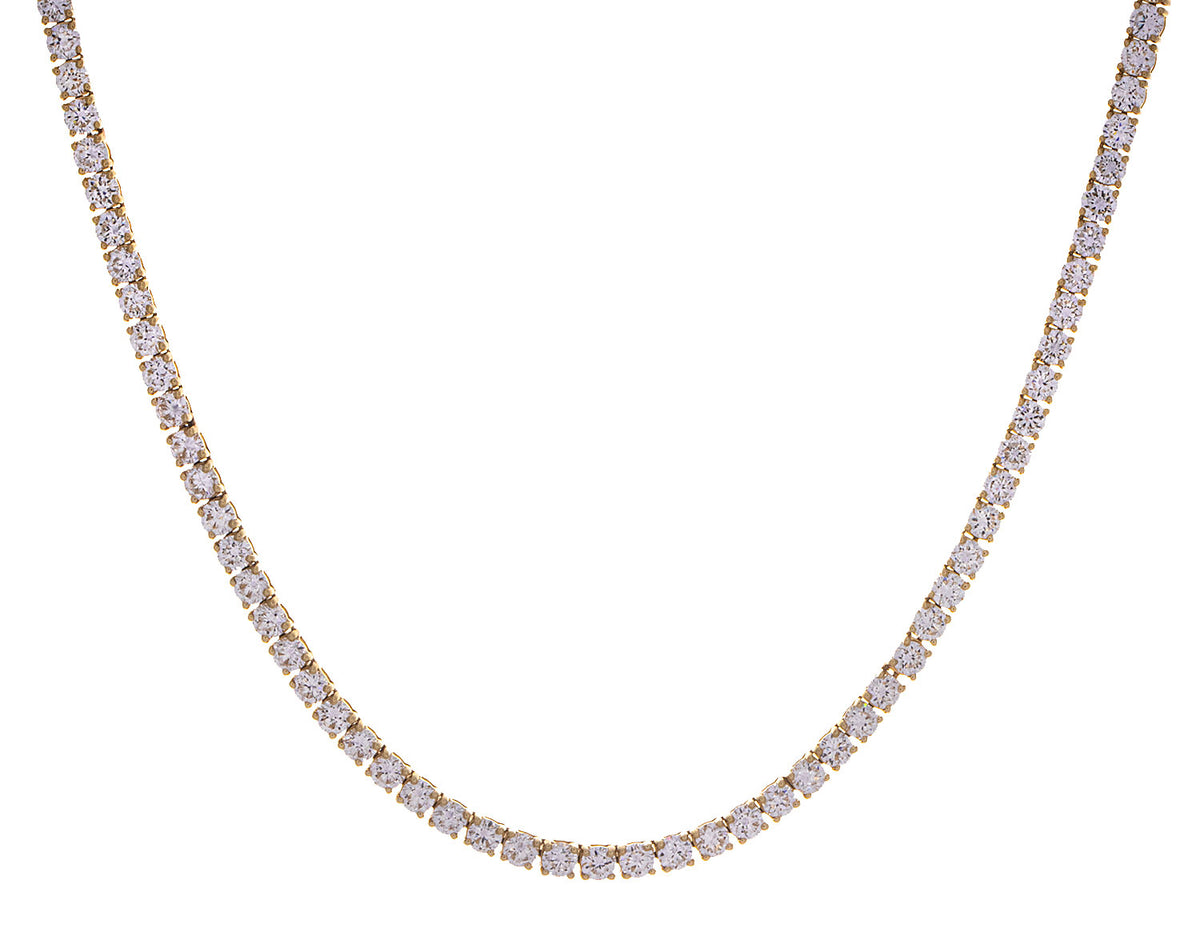 10ct. t.w. Newborn Lab Created Diamond Tennis Necklace in 10K Yellow Gold
