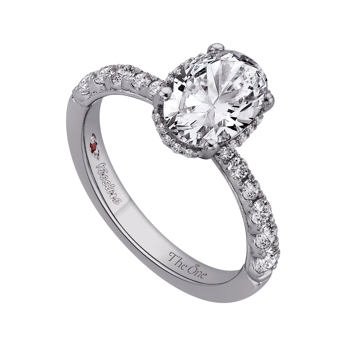 1/2ct. t.w. Round Cut Diamond Engagement Ring in 14K White Gold