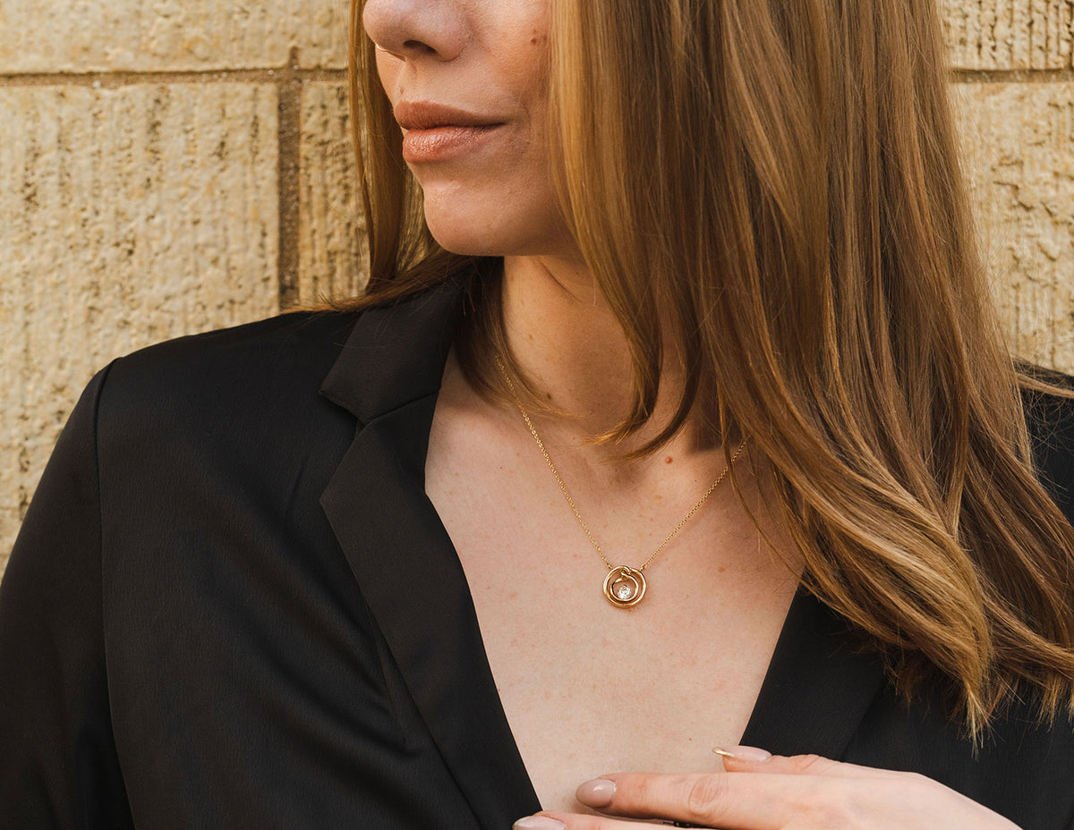 1ct. Kessler 81 Diamond Pendant in 14K Yellow Gold