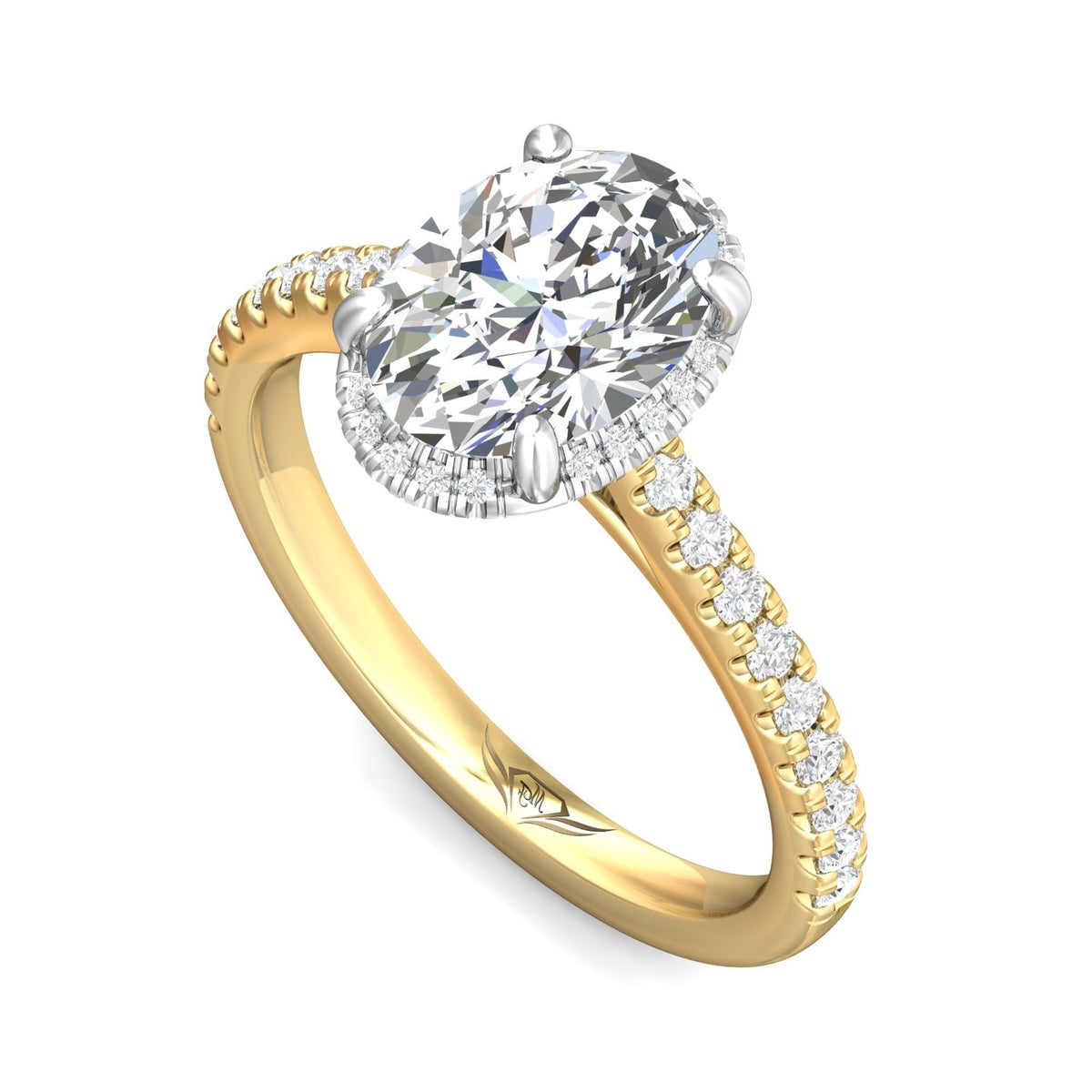 1/3ct. t.w. Diamond Engagement Ring in 14K Yellow and White Gold