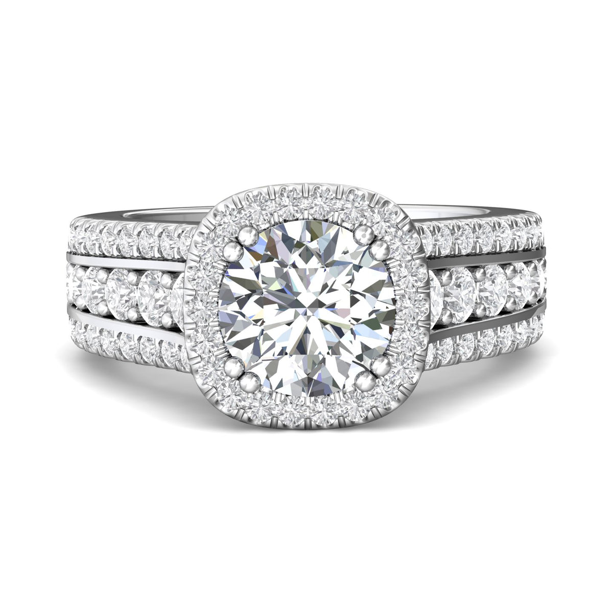 1 1/10ct. t.w. Diamond Engagement Ring in 14K White Gold