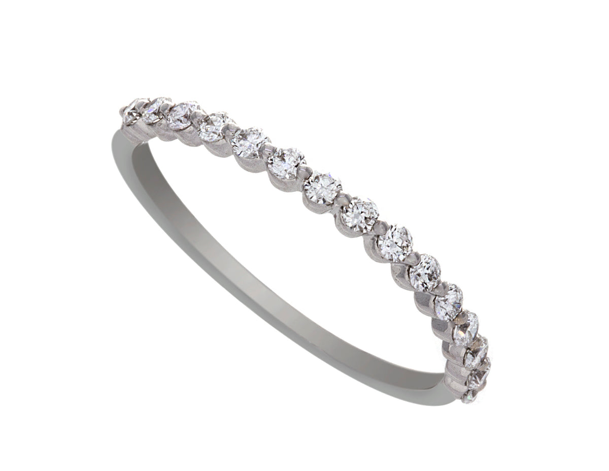 1/4ct. t.w. Round Diamond Anniversary Ring in 14K White Gold